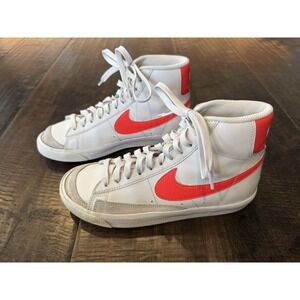 Nike Blazer‎ Mid '77 Unisex Kids GS 6Y White/Orange Shoes Sneakers [DA4086-110]